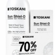 Toskani Sun Shiel-D SPF50+ Face & Body Set -70% | Fluid Cream 50ml & Spray 200ml